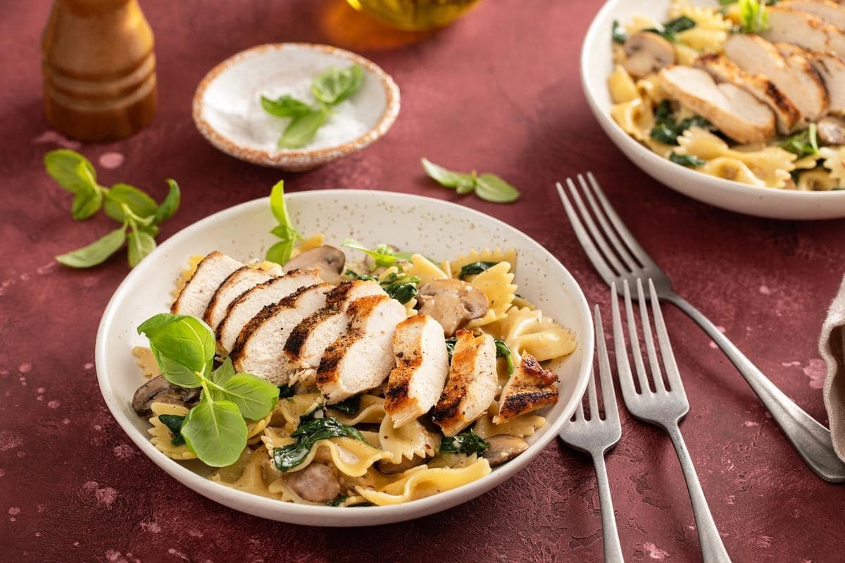 brick aux champignons et au poulet