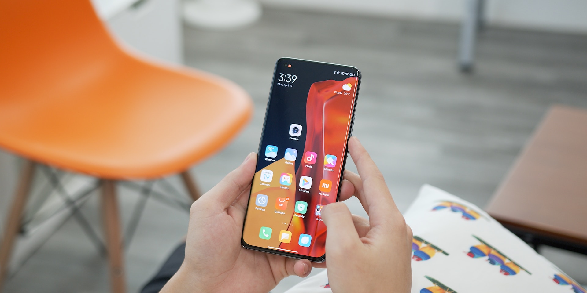 fond écran carrousel sur Redmi