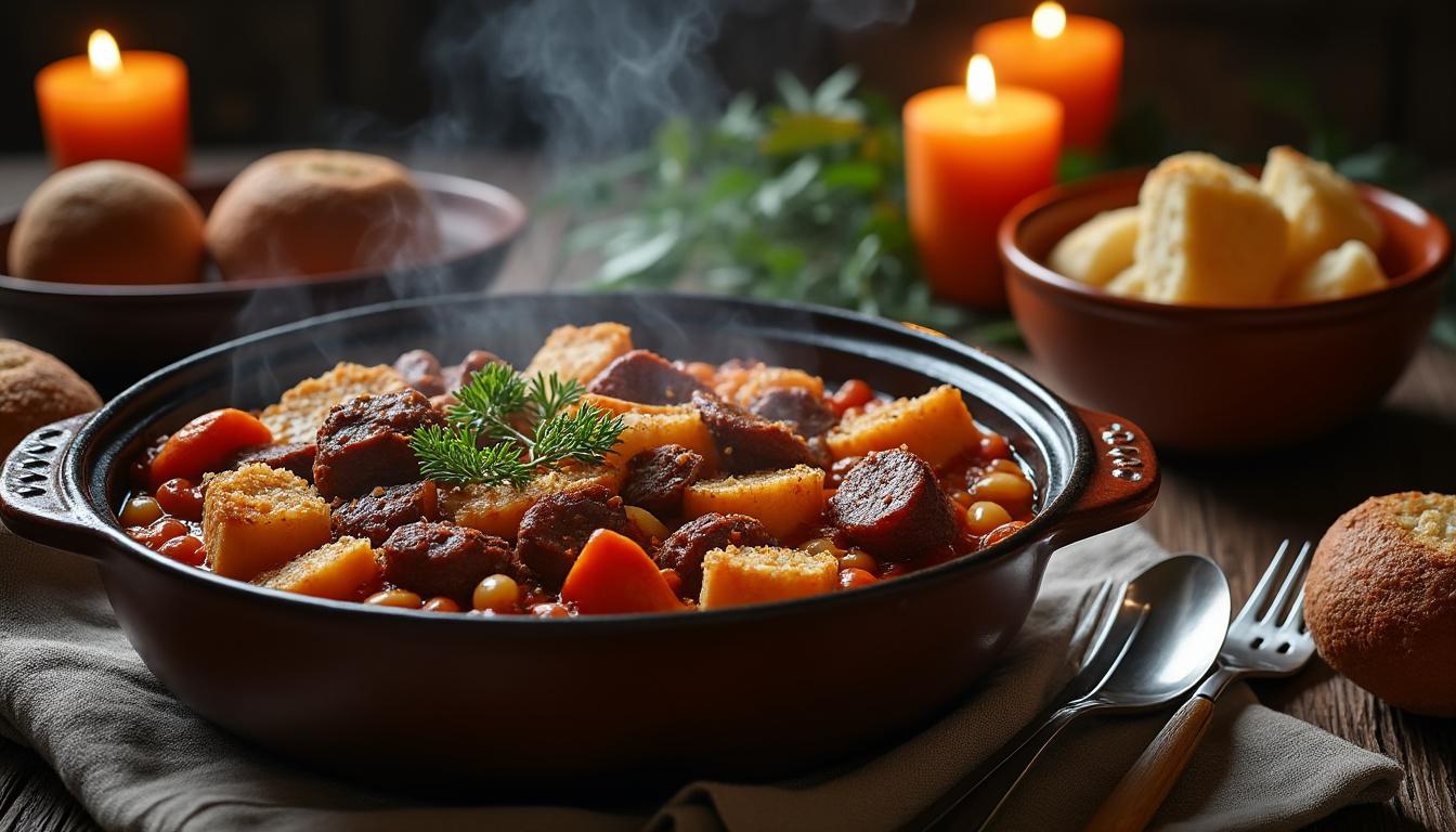 découvrez le véritable cassoulet de castelnaudary, disponible à la vente en ligne. savourez cette expérience gastronomique authentique, préparée selon la tradition, et faites-la livrer directement chez vous. un délice à portée de clic !