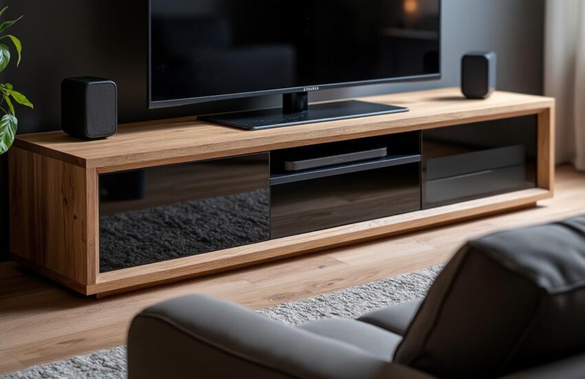 découvrez nos conseils pour choisir le meilleur meuble tv équipé d'enceintes intégrées, compatible avec votre ipod et iphone. offrez à votre salon une solution élégante et fonctionnelle qui allie design et performance audio.