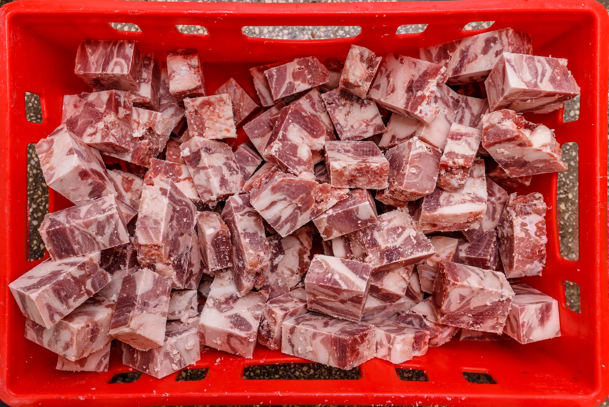 Frozen pork meat