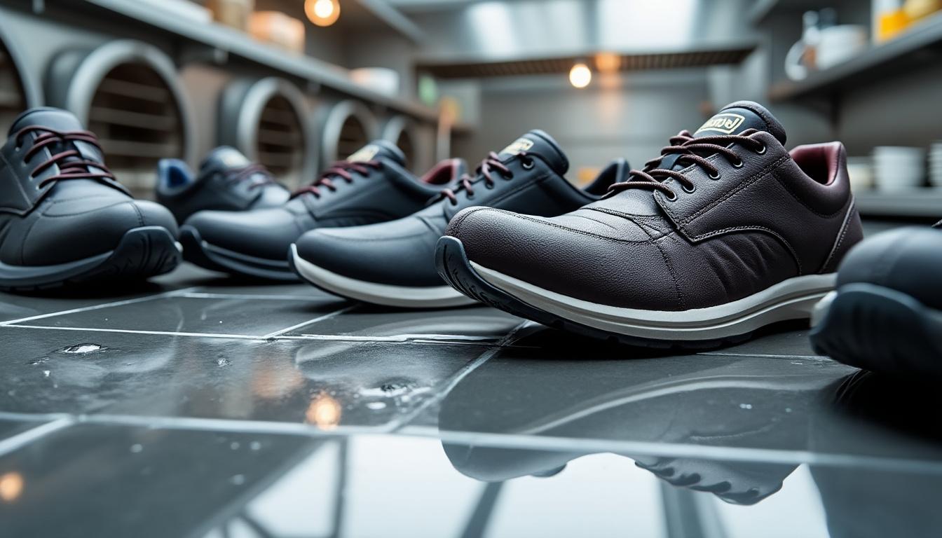 découvrez notre sélection des meilleures chaussures de sécurité de cuisine à montpellier, offrant un confort optimal et une protection maximale pour les professionnels de la restauration.