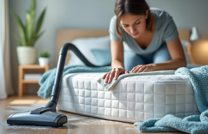 découvrez des méthodes simples et rapides pour nettoyer votre matelas sans le mouiller. astuces efficaces pour éliminer taches et mauvaises odeurs tout en préservant la qualité de votre literie.