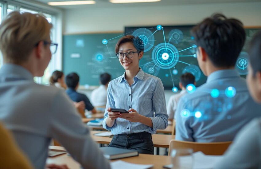 découvrez comment la formation en anglais avec une intelligence artificielle révolutionne l'éducation traditionnelle en offrant un apprentissage personnalisé, interactif et accessible à tous.