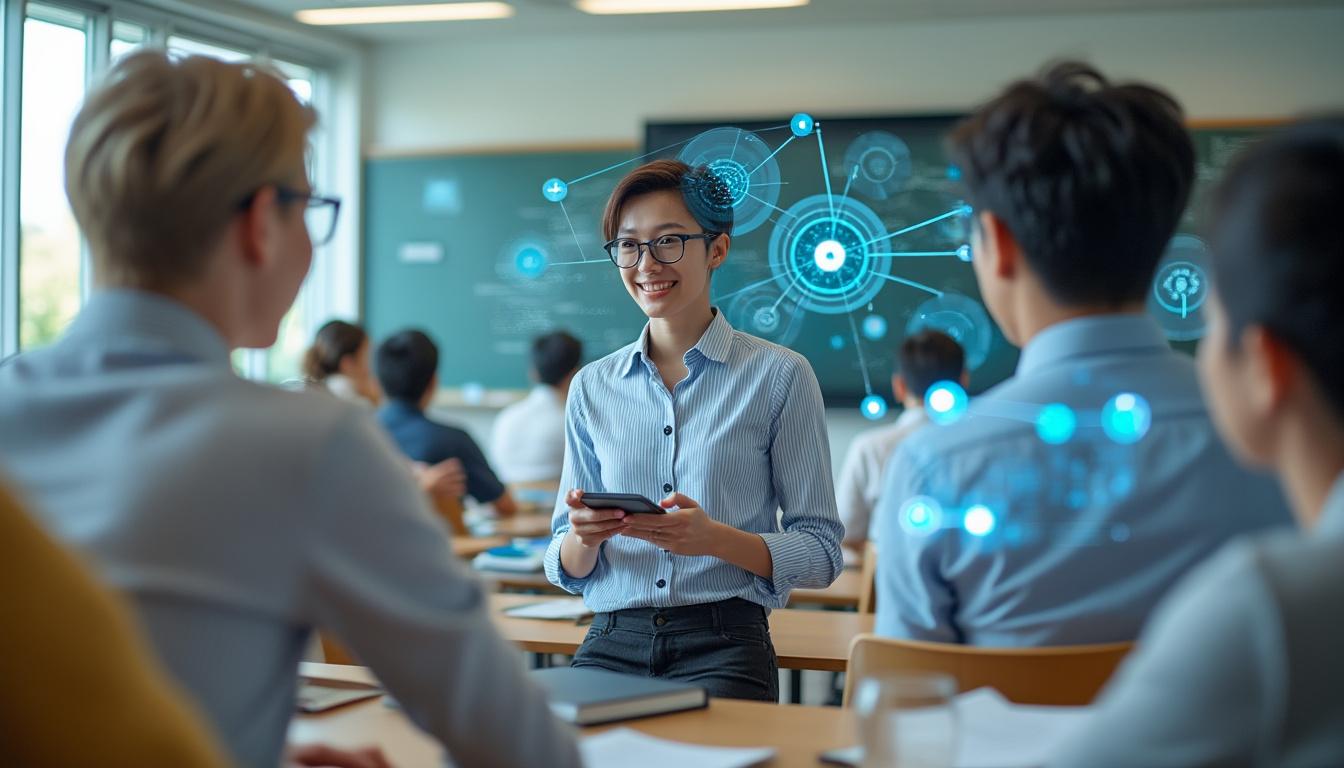 découvrez comment la formation en anglais avec une intelligence artificielle révolutionne l'éducation traditionnelle en offrant un apprentissage personnalisé, interactif et accessible à tous.