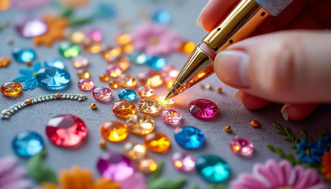 Les avantages des broderies diamant par rapport aux techniques de broderie traditionnelles