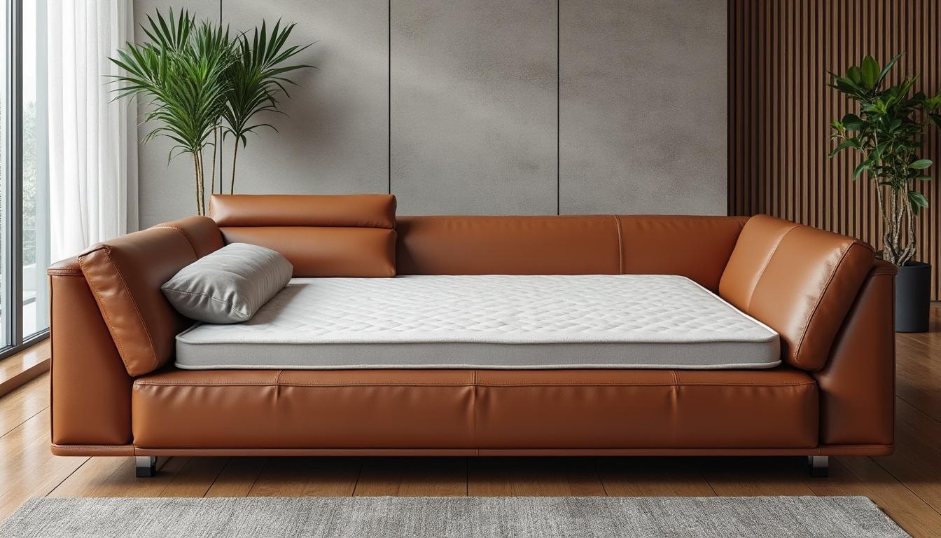 Les tendances actuelles des canapés convertibles cuir 2 places à ne pas manquer