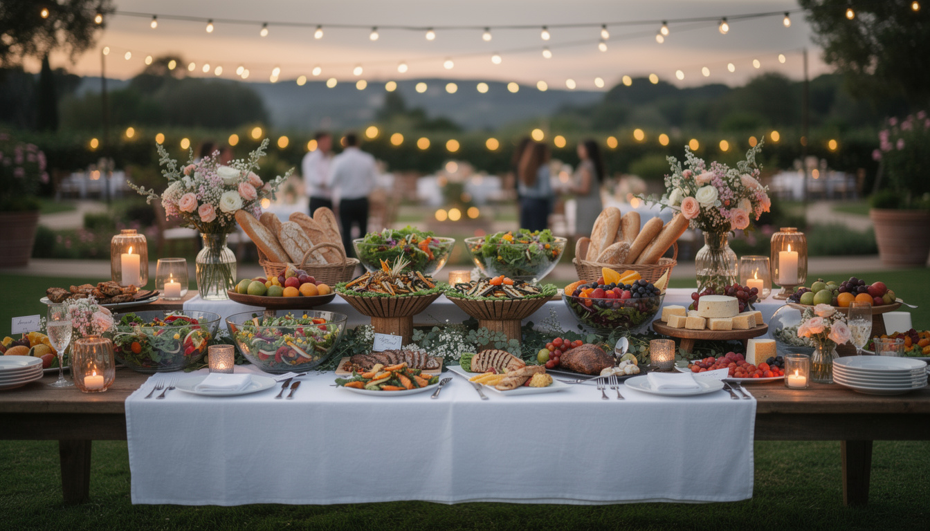 découvrez les dernières tendances pour organiser un buffet dinatoire en extérieur alliant convivialité, créativité et saveurs estivales.