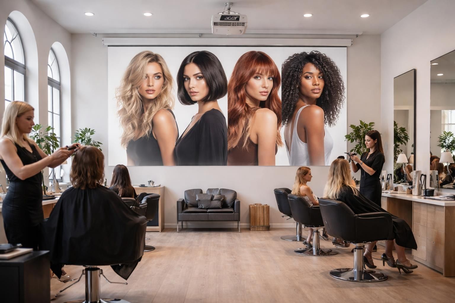 découvrez comment diffuser des tendances coiffure en grand format grâce aux vidéoprojecteurs acer, pour des présentations claires et impactantes dans votre salon ou lors d'événements professionnels.