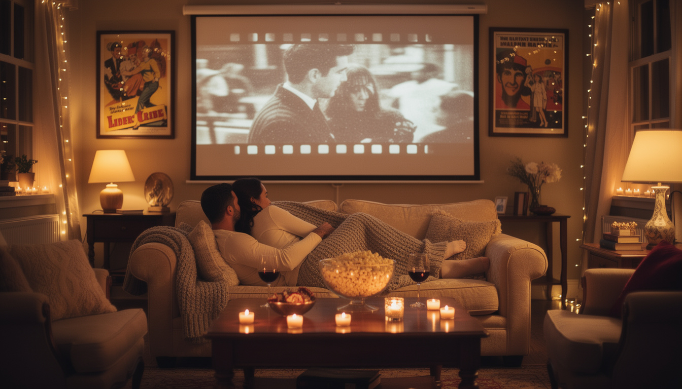 découvrez une sélection des meilleurs films à regarder en amoureux pour célébrer un nouvel an romantique et cosy à la maison.