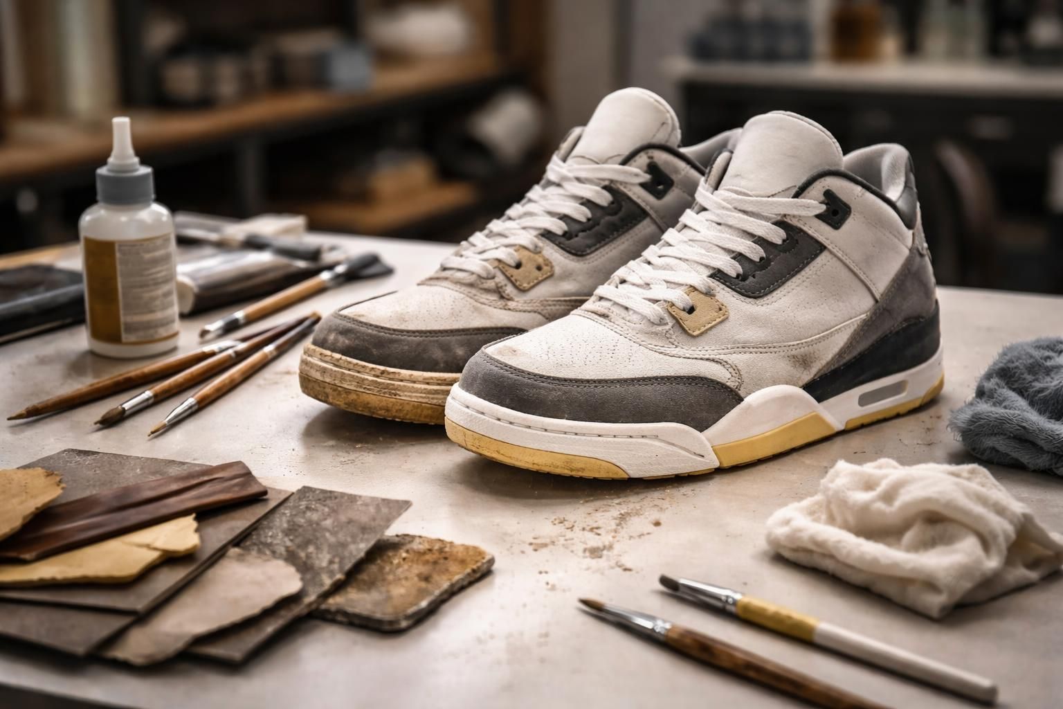 découvrez notre guide complet de rénovation de semelle de sneakers, spécialement conçu pour les collectionneurs passionnés souhaitant redonner vie à leurs modèles préférés.