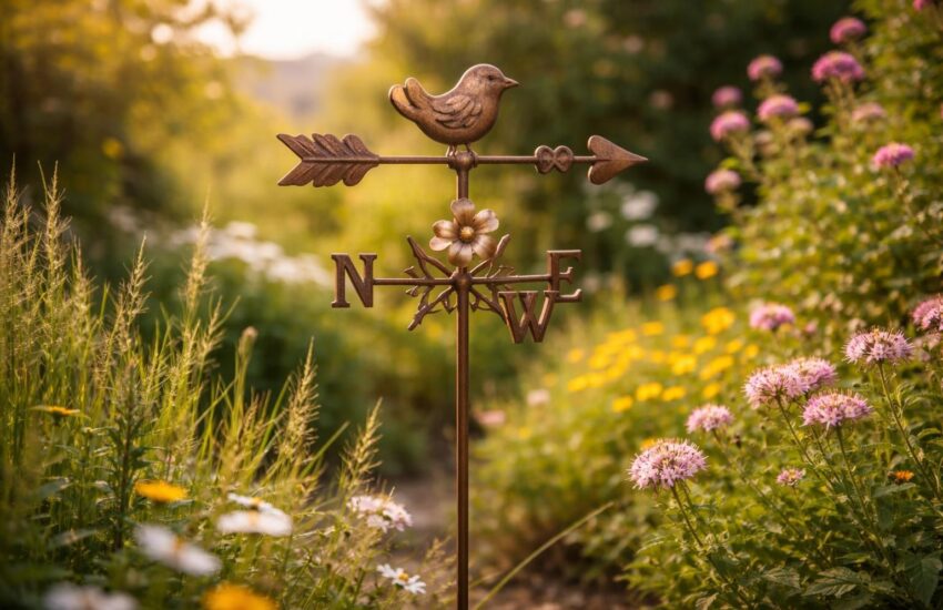 découvrez notre girouette de jardin élégante et abordable, idéale pour embellir votre extérieur sans vous ruiner.