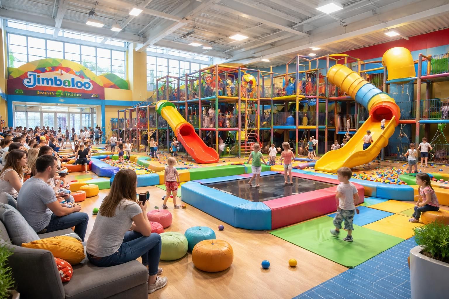 Découverte du parc de jeux couvert Jimbaloo à Reims – Thillois